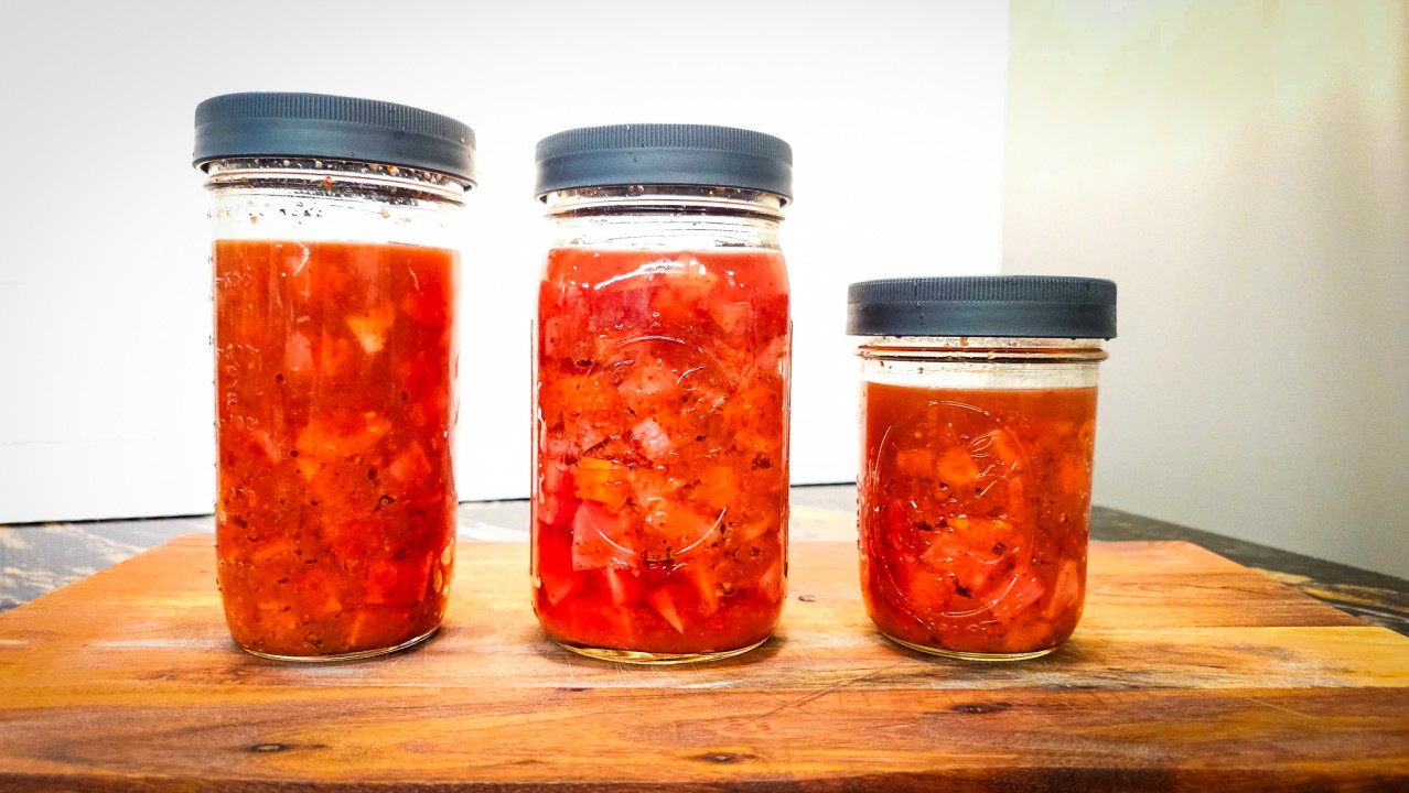 3 jars of radish kimchi