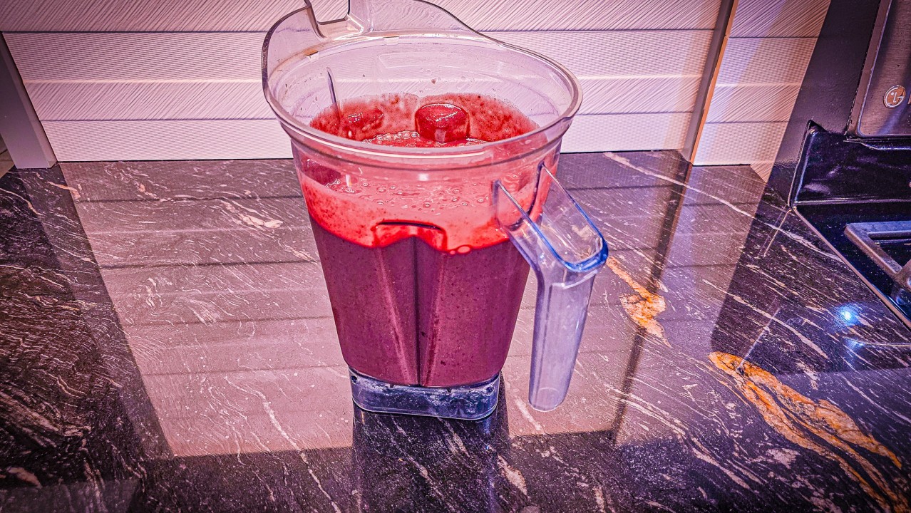 pitcher of smoothie drink