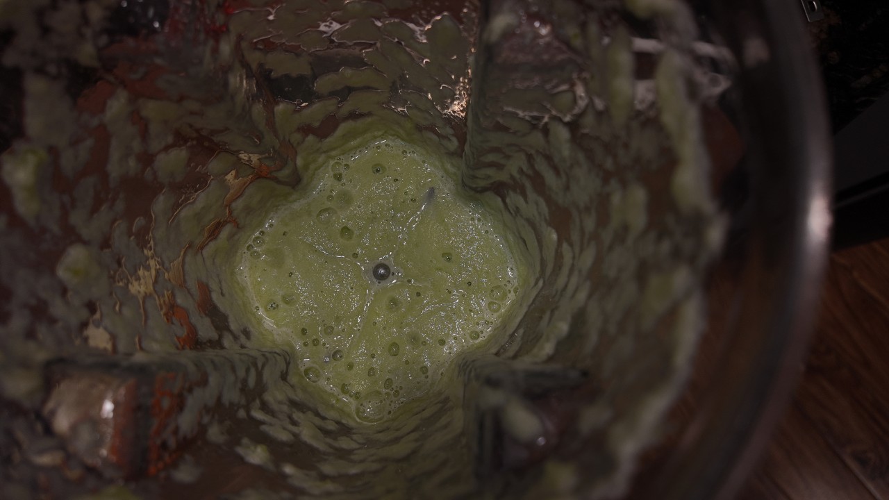 pureed onion, garlic, and celery